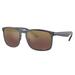 Ray-Ban RB4264 Sunglasses - Men's Grey Frame Purple Mirror Gold Polarized Lens 58 RB4264-876-6B-58