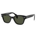 Ray-Ban RB0880SF Sunglasses Black Frame Green Lens Asian Fit 53 RB0880SF-901-31-53
