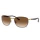 Ray-Ban RB3702 Sunglasses Brown On Arista Frame Clear Gradient Brown Lens 57 RB3702-900951-57