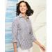 Draper's & Damon's Women's Embroidered Mini Star Shirt - Multi - PL - Petite