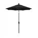 California Umbrella 7.5' Sun Master Series Patio Umbrella With Bronze Aluminum Pole Fiberglass Ribs Collar Tilt Crank Lift With Olefin Black Fabric - California Umbrella GSCUF758117-F32