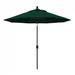 California Umbrella 9' Pacific Trail Series Patio Umbrella With Bronze Aluminum Pole Aluminum Ribs Push Button Tilt Crank Lift With Olefin Hunter Green Fabric - California Umbrella GSPT908117-F08