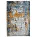 "Montana Joanna Orange/Blue Polypropylene Area Rug 3'3""x5' - Amer Rug MON103305"