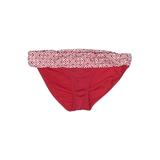 Liz Claiborne Swimsuit Bottoms: Red Batik Swimwear - Women's Size Medium