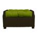 RSH DÃ©cor Indoor Outdoor Single Tufted Ottoman Replacement Cushion **CUSHION ONLY** made with Sunbrella fabric 24 x 20 Canvas Macaw Green