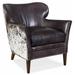 Hooker Furniture 29-1/2" Wide Wood Framed Leather Wingback Chair from