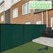 Balcony and Fence Privacy Screen with 90% Shade Rating - Green 170 GSM Polyethylene Fabric