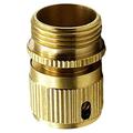 NUOLUX 3/4 Car Wash Water Tube Connector Copper Garden Hose Quick Connector Copper Pipes Gasket for Water Pipe Shop (Golden America Standard)