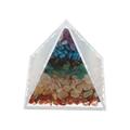 NUOLUX 1Pc Stone Specimen Decor Pyramid Shape Desktop Adornment Natural Ores Specimens