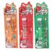 NUOLUX 3 Sets Christmas Theme Stationery Pencils Erasers Ruler 5-piece Set Kids Gifts