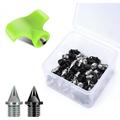 Carbon Steel Track Spikes 56 Pcs 1/4 Inch Lighter Weight Spikes for Track 0.45 Grams Replacement Spikes for Track and Field Sprinting or Cross Country
