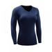 Baozhu Women Compression Stretch Base Layer Long Sleeve Tight Sport Tops (M-3XL)