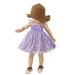 Princess Dresses for Girls Sleeveless Mini Dress Casual Print Purple 90