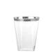 Ecoquality 10 Oz Square Plastic Clear Tumbler Cups w/ Silver Rim 50 Guests in Gray | Wayfair EQ2837-50