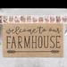 iH casadécor Welcome to Our Farmhouse 30" x 18" Non-Slip Outdoor Door Mat Coir in Brown | 30 H x 18 W x 2 D in | Wayfair J-021-FH