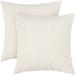 18 x 18 Inch Pack of 2 Throw Pillow Covers Square Couch Pillows Sets Cushion Covers Pillow Cases Soft Decorative Throw Pillow Covers for Couch Bed Sofa Car Chair Bedroom