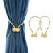 Magnetic Curtain Rope Tiebacks Classic European Window Curtain Holders with Magnets for Blackout Curtain Sheer Panels Draperies (Yellow 2020)