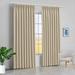 Amay Blackout Double Pinch Pleated Curtains Panel Beige Solid 72 Inch Wide by 72 Inch Long- 1Panel