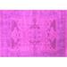Ahgly Company Indoor Rectangle Oriental Pink Industrial Area Rugs 2 x 4