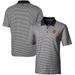 Men's Cutter & Buck Black Baltimore Orioles Forge Tonal Stripe Stretch Polo