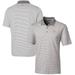 Men's Cutter & Buck Gray Houston Astros Forge Tonal Stripe Stretch Polo