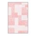 Pink Rectangle 3'3" x 6'7" Area Rug - East Urban Home Botkin Damask Machine Made Polyester Area Rug in Polyester | Wayfair