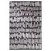 White;gray Rectangle 4'7" x 6'3" Area Rug - East Urban Home Rectangle Deboris Machine Made Machine Woven Polyester Area Rug in Gray/White gray/whitePolyester | Wayfair