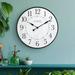 La Crosse Technology Avannah 15.75" Quartz Wall Clock Wood in Black/Brown/White | 15.75 H x 15.75 W x 1 D in | Wayfair 404-3041B