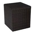 Woodard Montecito Wicker/Rattan Side Table Wicker/Rattan in Brown | 20 H x 18 W x 18 D in | Outdoor Furniture | Wayfair S511221-COF