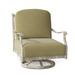 Woodard Casa Swivel Outdoor Rocking Chair in Gray/Brown | 35.75 H x 29.5 W x 34 D in | Wayfair 3Y0477-70-50N