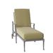 Woodard Wiltshire 79.3" Long Reclining Single Chaise Metal in Gray | 25 H x 28.25 W x 79.25 D in | Outdoor Furniture | Wayfair 4Q0470-72-05Y