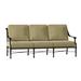 Woodard Delphi 80" Wide Patio Sofa w/ Cushions Metal/Sunbrella® Fabric Included in Brown | 33.25 H x 80 W x 32.75 D in | Wayfair 850620-48-20T