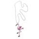 Lange Kette COLLEZIONE ALESSANDRO "Flamingo" Gr. one size, Glas, pink Damen Halsketten Lange Ketten