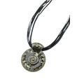 Kette mit Anhänger "Ciondolo", Damen, Gr. one size, Metall, schwarz, COLLEZIONE ALESSANDRO, Basic, Halsketten, mit lackiertem Anhänger