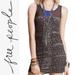 Free People Dresses | Free People Bitsy Ditsy Shimmy Midnight Floral Mesh Ruffle Bodycon Dress- M/L? | Color: Gray | Size: Medium/Large?