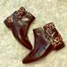 Michael Kors Shoes | Michael Kors Leather Booties | Color: Black/White | Size: 8.5