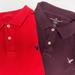 American Eagle Outfitters Shirts | 2 American Eagle Men’s Core Flex 1- Red & 1- Burgundy Polo Size Large | Color: Red | Size: L