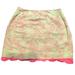 Lilly Pulitzer Skirts | Lilly Pulitzer Green Pink Embroidered Pencil Skirt, Preppy Layered Skirt Size 4 | Color: Green/Pink | Size: 4