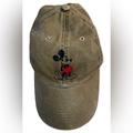 Disney Accessories | Disney Army Green Distressed Mickey Hat Size Adult | Color: Green | Size: Os