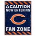 Chicago Bears 13" x 20" Fan Zone Metal Sign
