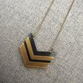 Madewell Jewelry | Madewell Arrowstack Necklace | Color: Black/Gold | Size: Os