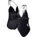 Women's G-III 4Her by Carl Banks Black Chicago White Sox Full Count One-Piece Swimsuit