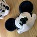 Disney Accessories | 90’s Vintage Disney, Mickey Mouse Adjustable Hat | Color: Black/White | Size: Os