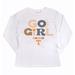 Girls Youth Gameday Couture White Tennessee Volunteers PoweredBy Go Girl Long Sleeve T-Shirt