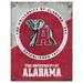 Alabama Crimson Tide 13" x 20" Two-Tone Established Date Metal Sign