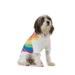 Rainbow Wave Pajama for Dogs, XX-Small, Pink / Multi-Color