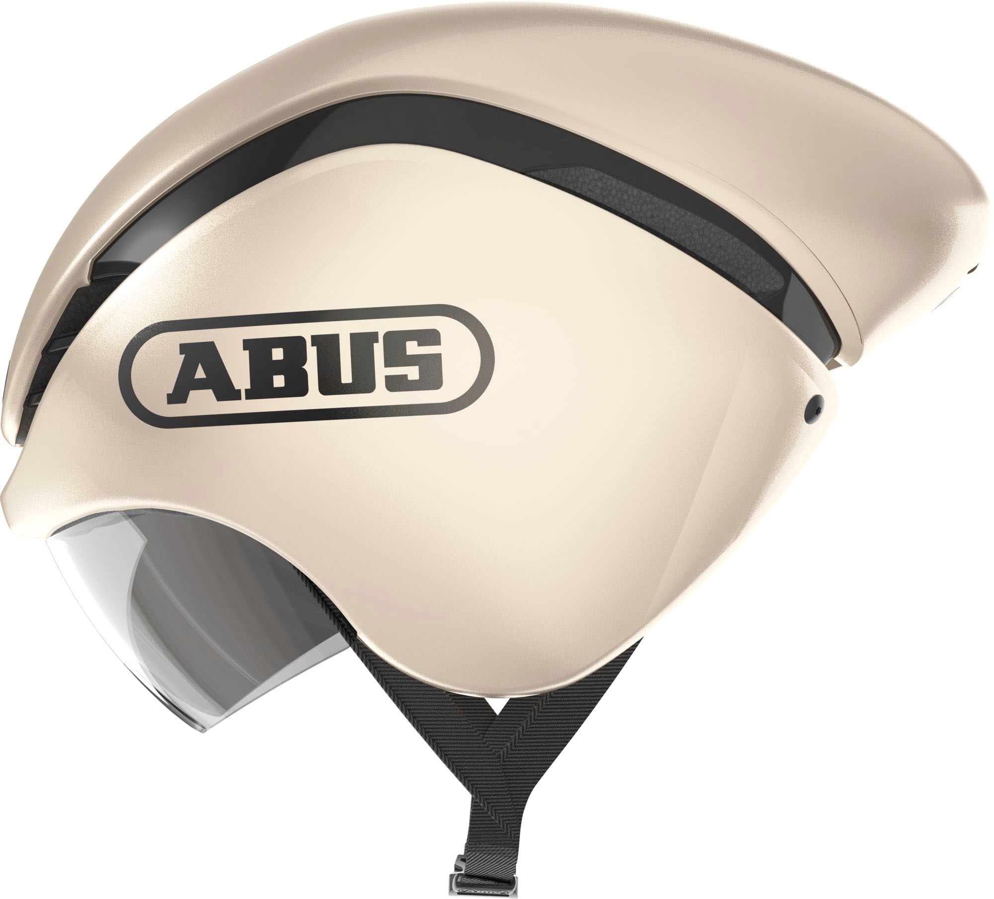 Rennradhelm ABUS "GAMECHANGER TT" Gr. L, gold (goldfarben), Helme, L Kopfumfang: 58cm - 62cm, glänzend, unifarben Image