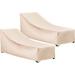 2023 F&J Outdoors Patio Chaise Lounge Covers Set of 2 w/ 3 Year Warranty in Gray | 30 H x 79 W x 30 D in | Wayfair FJ-US-WFG-H50(2)