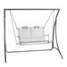 Woodard Briarwood Porch Swing Metal in Gray | 23.5 H x 44.75 W x 24.75 D in | Wayfair 400179ST-72-62M