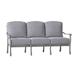 Woodard Casa 77.75" Wide Patio Sofa Metal/Sunbrella® Fabric Included in Gray | 35.25 H x 77.75 W x 35.5 D in | Wayfair 3Y0420-72-24T